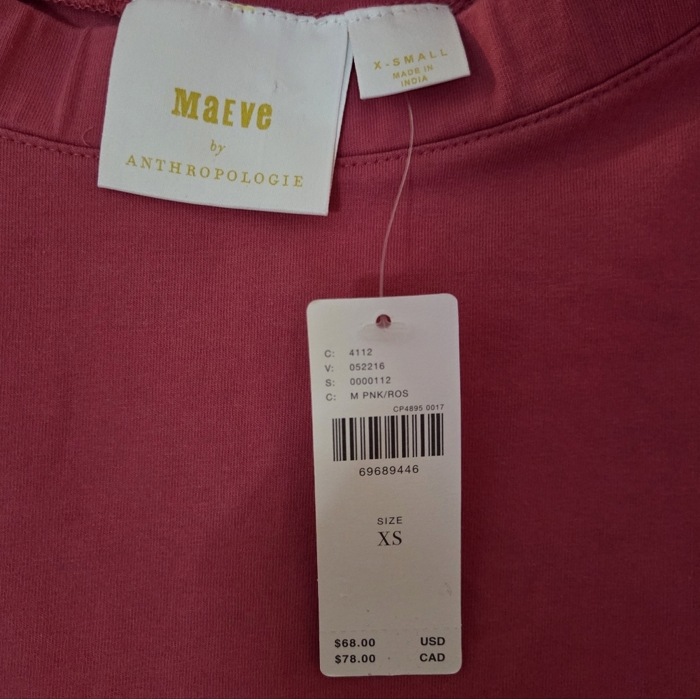 NWT Anthropologie Maeve Off The Shoulder Flutter Blouse Size XS - Picture 5 of 8